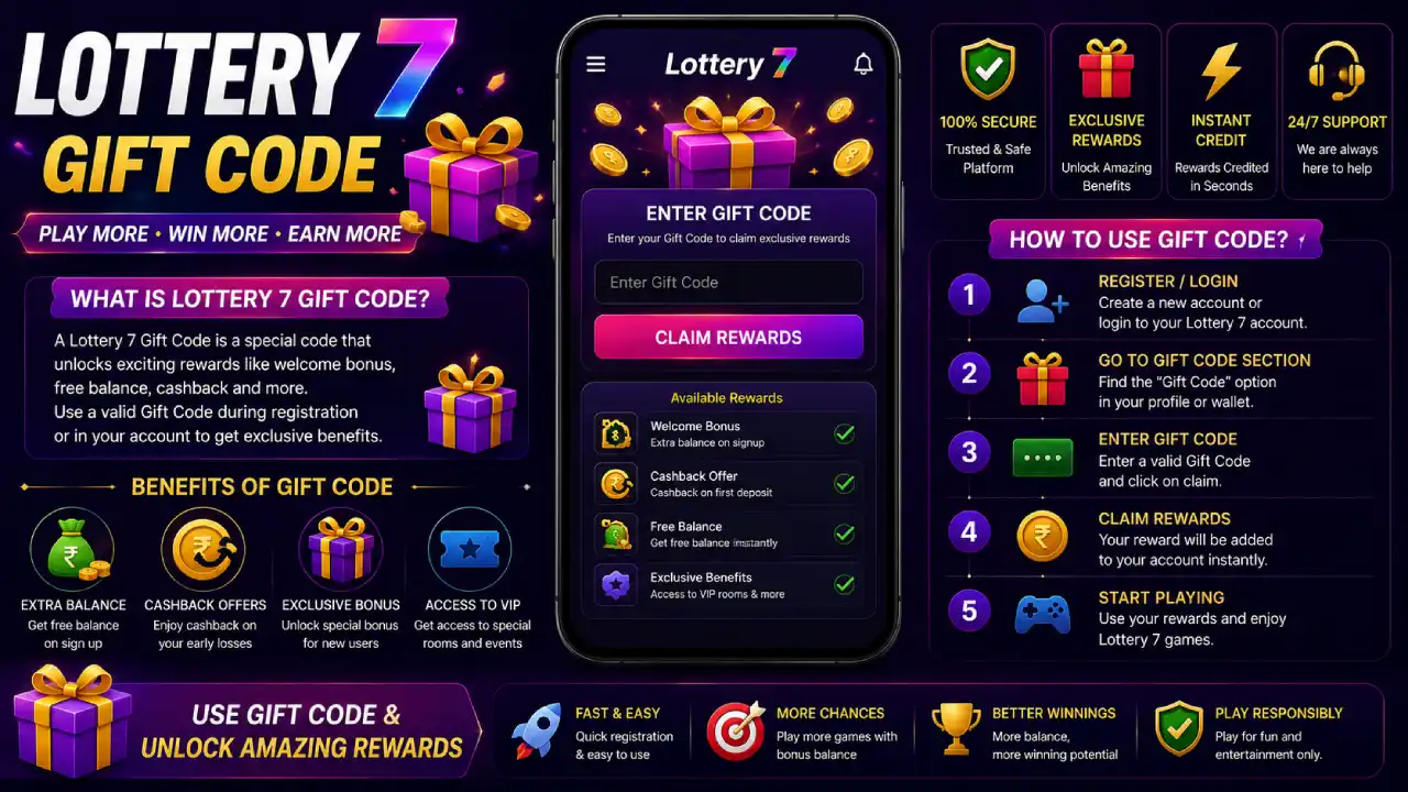 Lottery 7 Gift Code